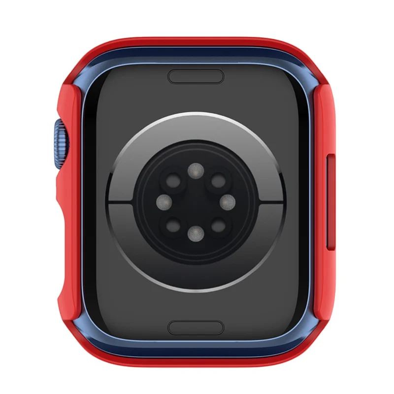 Stilvoll Apple Watch Series 7 45mm Hülle mit Displayschutz in Plastik und Gehärtetes Glas