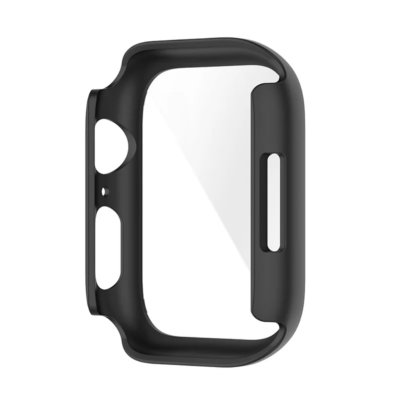 Stilvoll Apple Watch Series 7 45mm Hülle mit Displayschutz in Plastik und Gehärtetes Glas