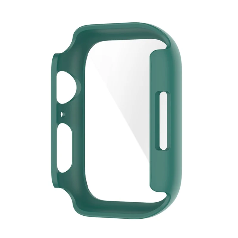 Stilvoll Apple Watch Series 7 45mm Hülle mit Displayschutz in Plastik und Gehärtetes Glas