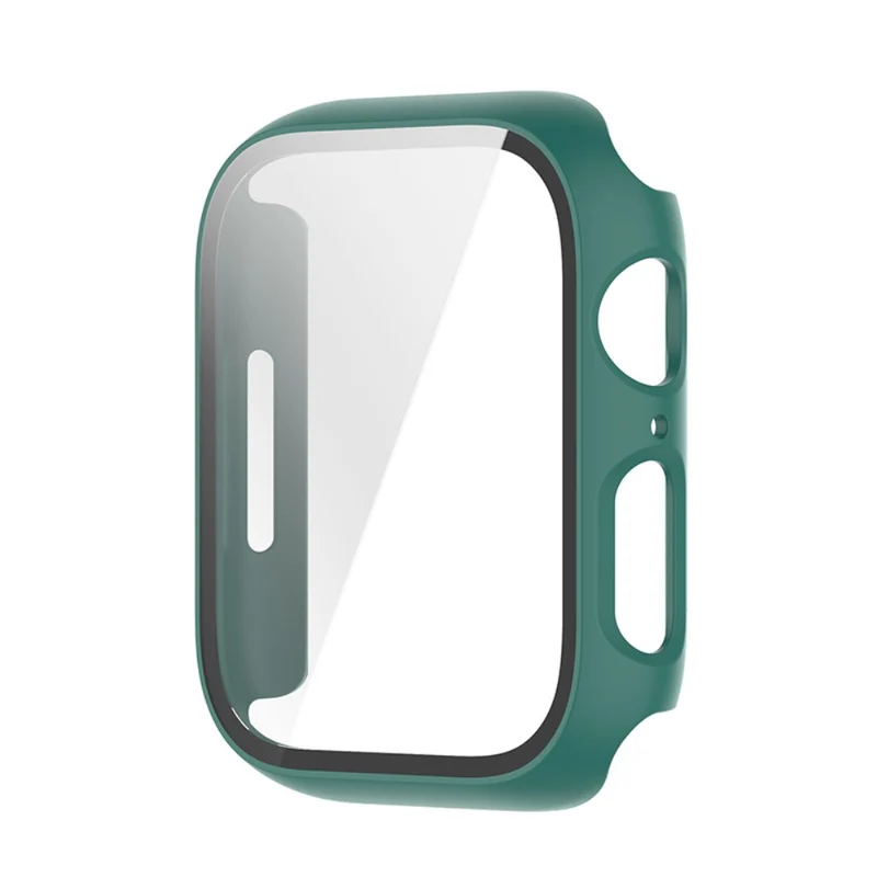 Stilvoll Apple Watch Series 7 45mm Hülle mit Displayschutz in Plastik und Gehärtetes Glas