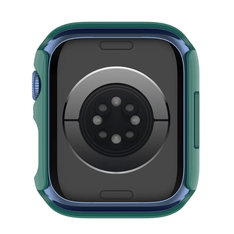Stilvoll Apple Watch Series 7 45mm Hülle mit Displayschutz in Plastik und Gehärtetes Glas