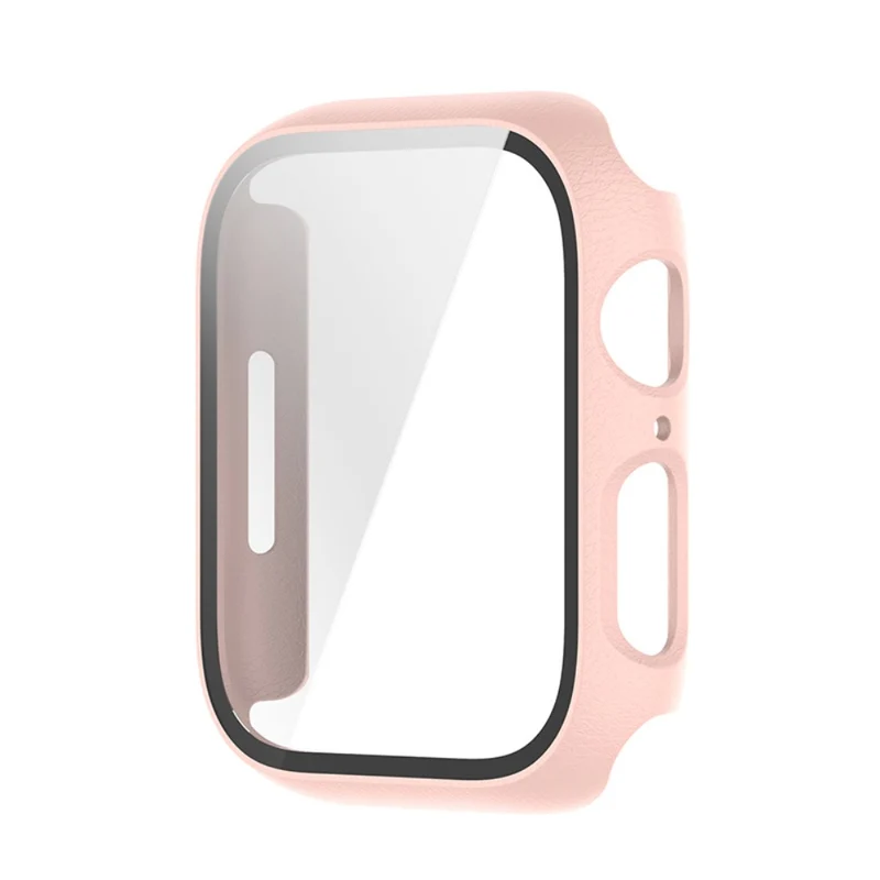 Stilvoll Apple Watch Series 7 45mm Hülle mit Displayschutz in Plastik und Gehärtetes Glas