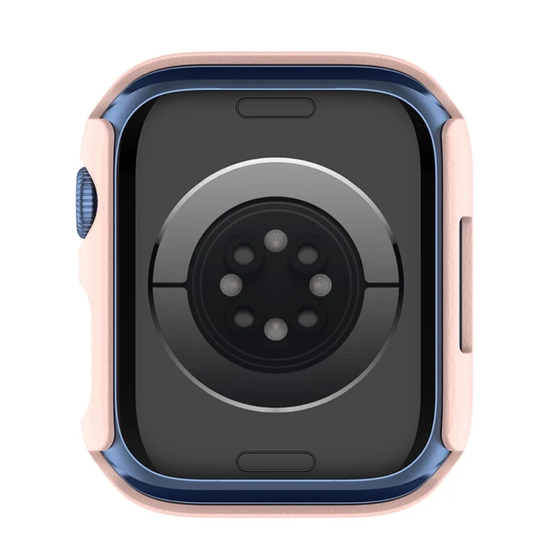 Stilvoll Apple Watch Series 7 45mm Hülle mit Displayschutz in Plastik und Gehärtetes Glas