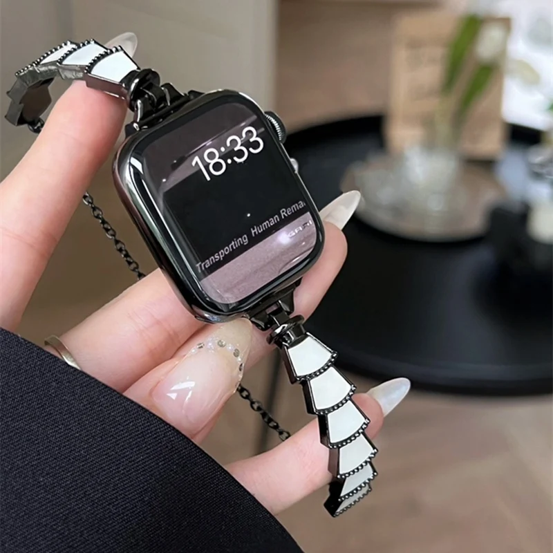Stark Universell Apple Metall und Strass armband