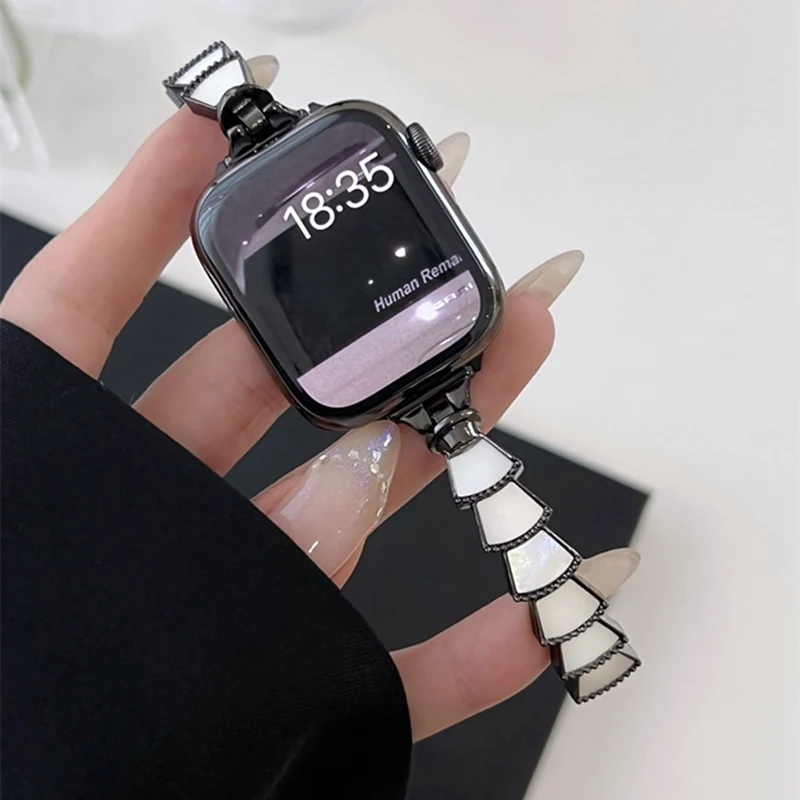 Stark Universell Apple Metall und Strass armband