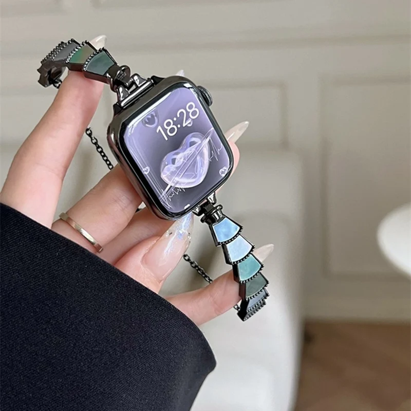 Stark Universell Apple Metall und Strass armband