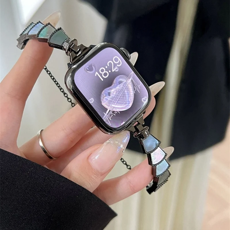 Stark Universell Apple Metall und Strass armband