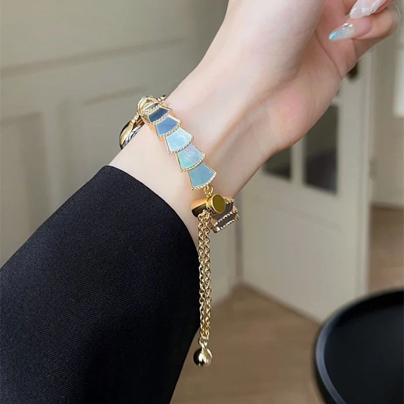 Stark Universell Apple Metall und Strass armband