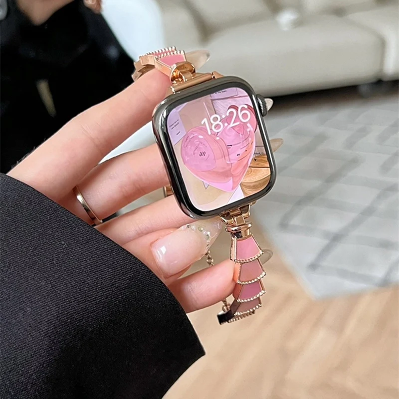 Stark Universell Apple Metall und Strass armband