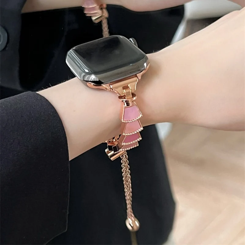 Stark Universell Apple Metall und Strass armband
