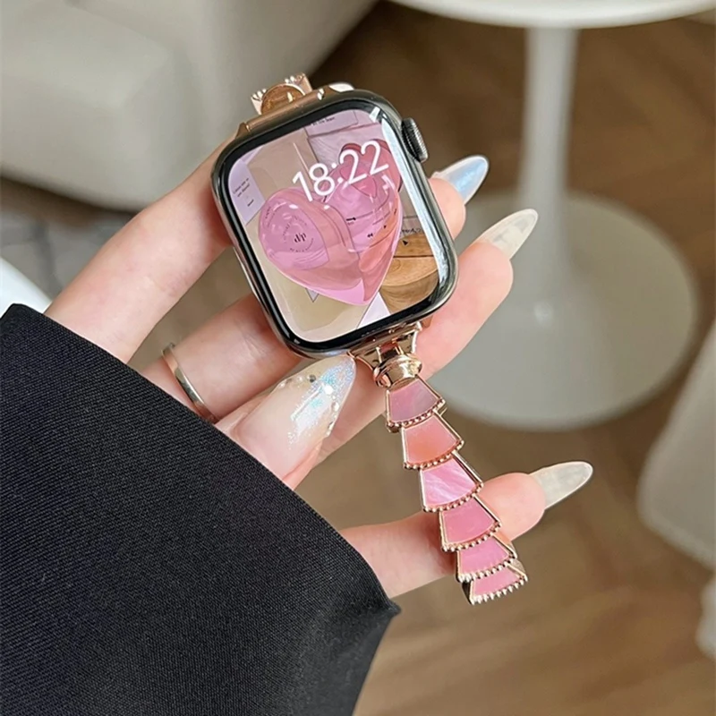 Stark Universell Apple Metall und Strass armband