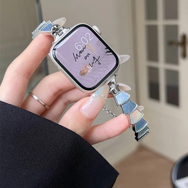 Stark Universell Apple Metall und Strass armband