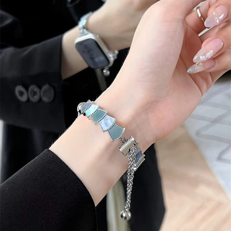Stark Universell Apple Metall und Strass armband