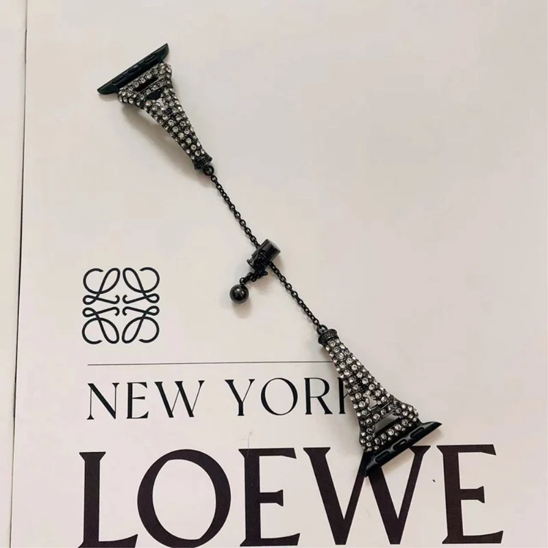 Mega zuverlässig Universell Apple Metall und Strass armband