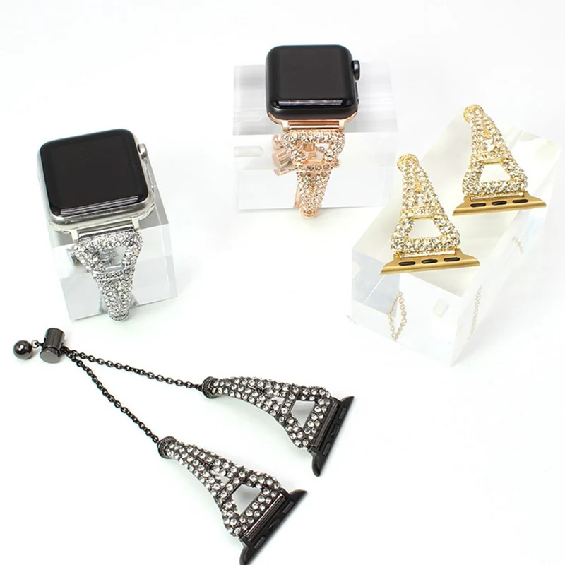 Mega zuverlässig Universell Apple Metall und Strass armband