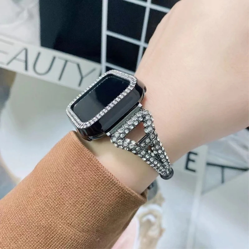 Megastark Universell Apple Metall und Strass armband