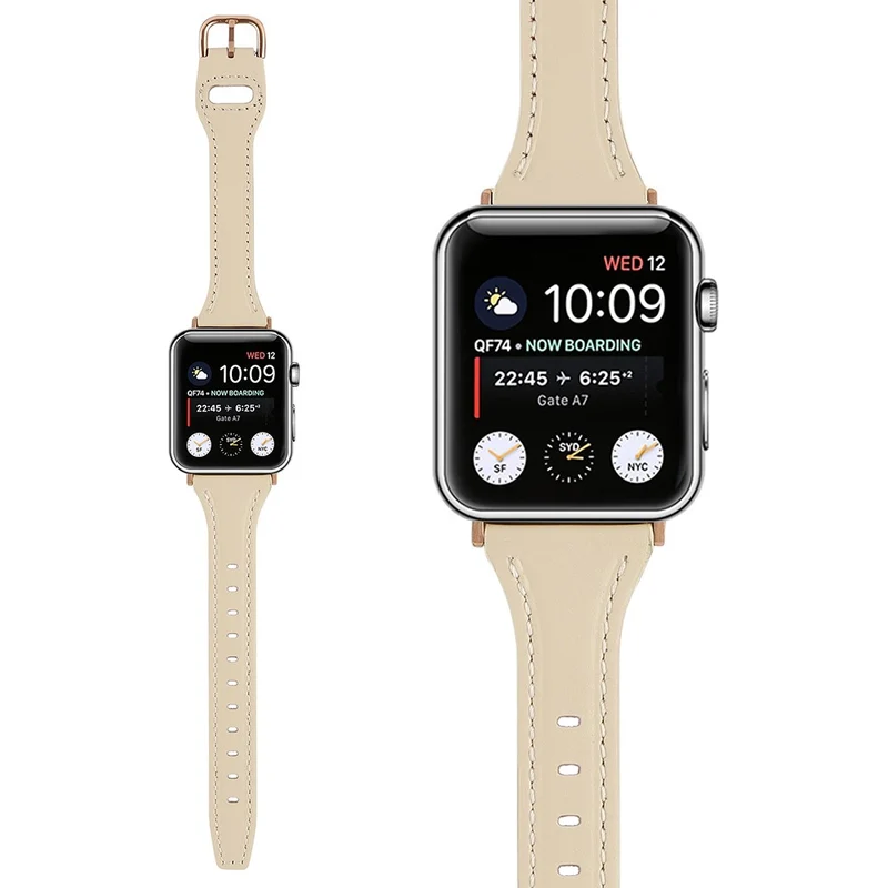 Sehr schön Universell Apple Echtes Leder armband