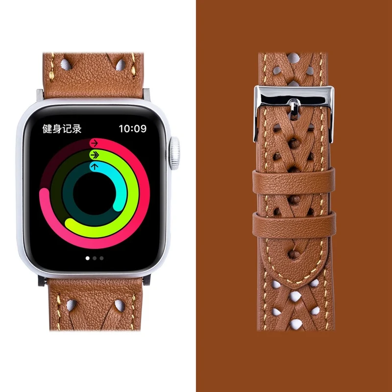 Mega bequem Universell Apple Echtes Leder armband