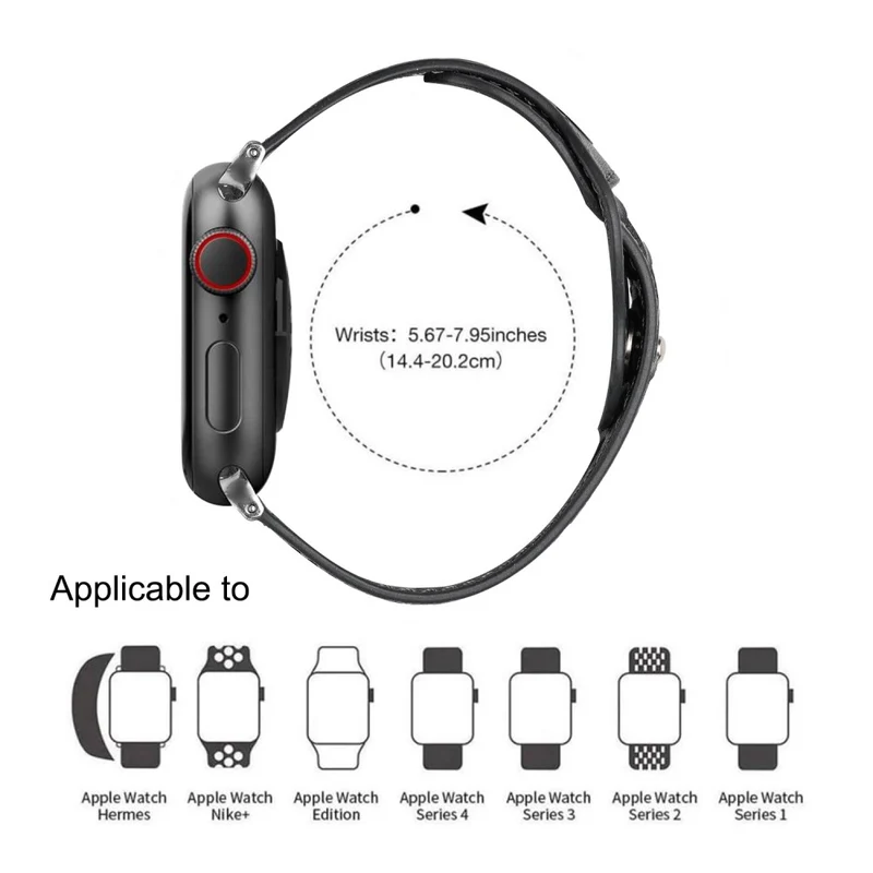 Supersauber Universell Apple Echtes Leder armband