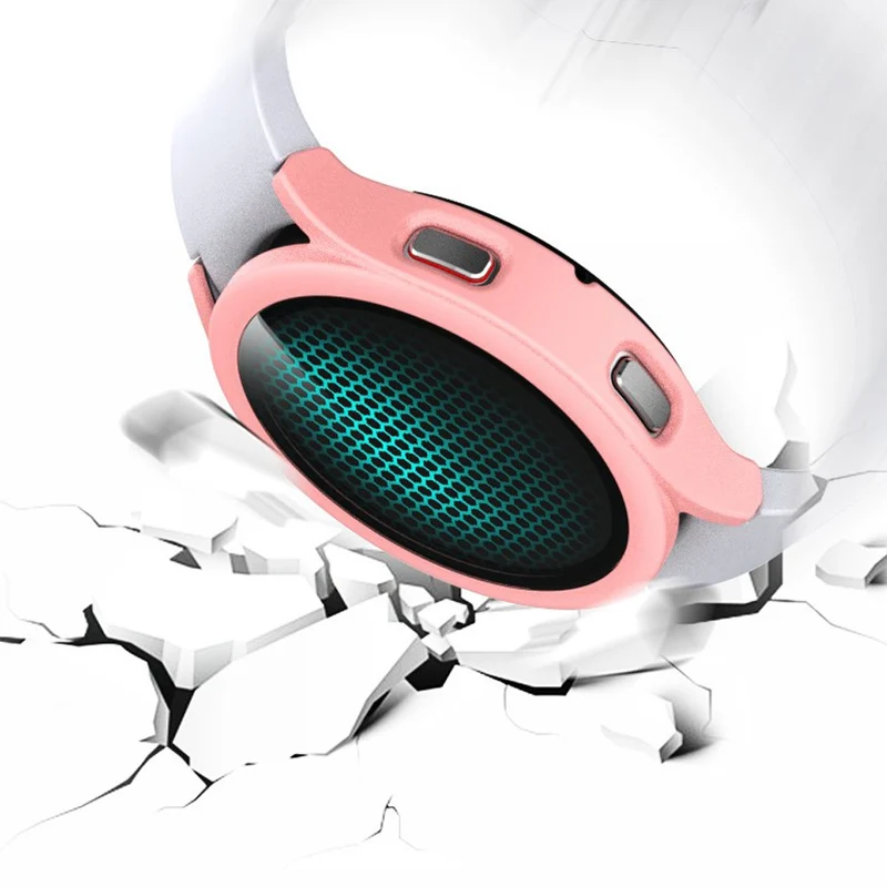 Super Stylisch Samsung Galaxy Watch 4 (40mm) Hülle mit Displayschutz in Plastik und Gehärtetes Glas