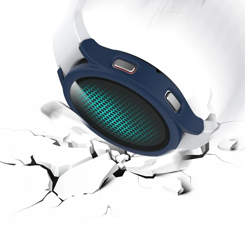 Super Stylisch Samsung Galaxy Watch 4 (40mm) Hülle mit Displayschutz in Plastik und Gehärtetes Glas