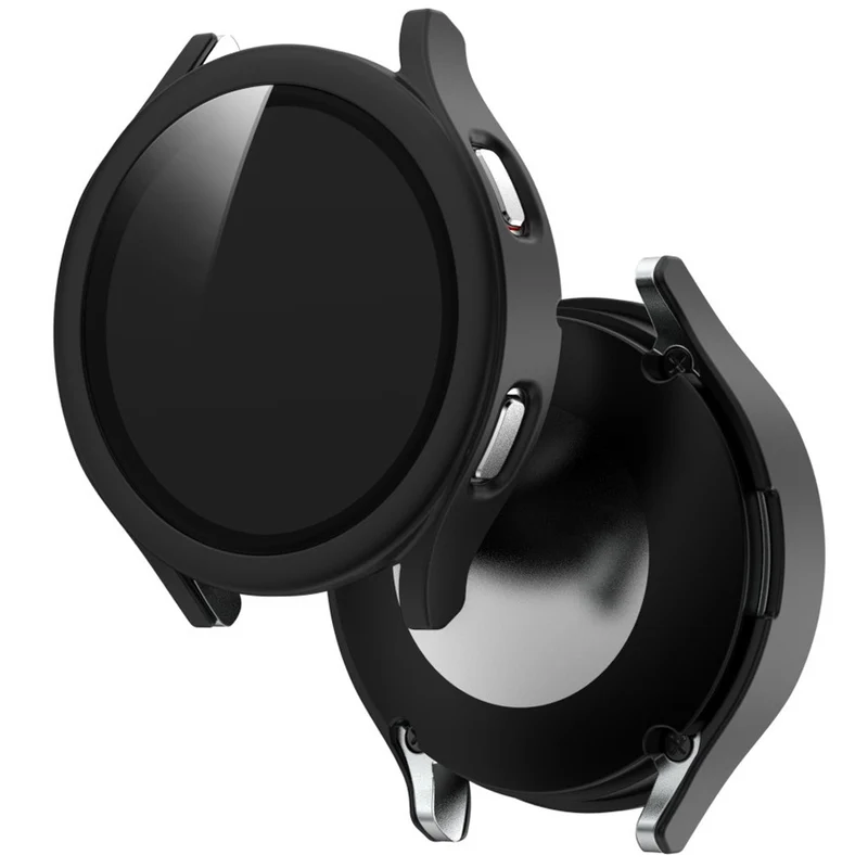 Super Stylisch Samsung Galaxy Watch 4 (40mm) Hülle mit Displayschutz in Plastik und Gehärtetes Glas