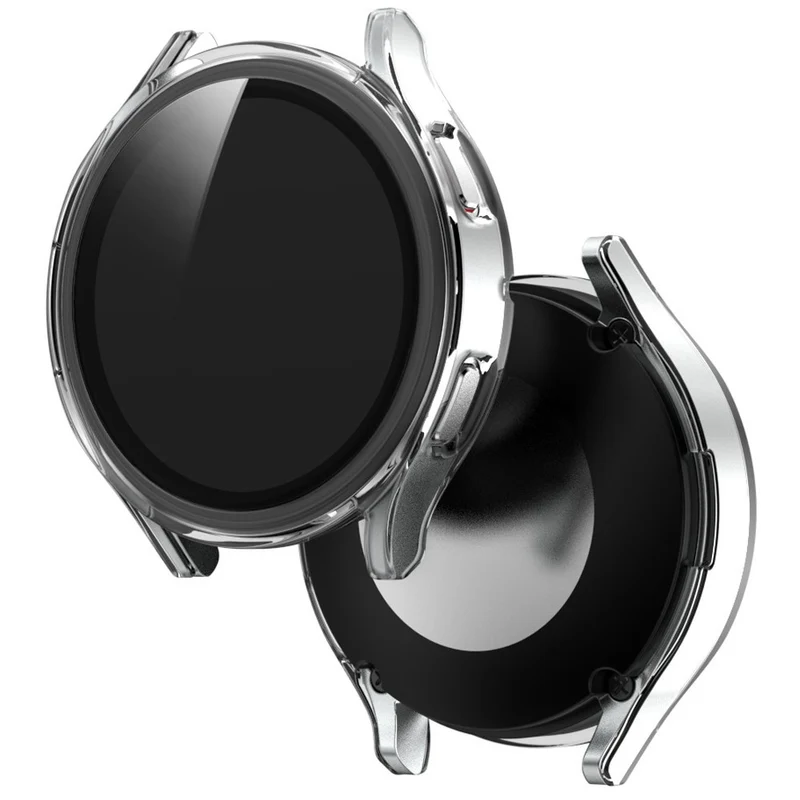 Super Stylisch Samsung Galaxy Watch 4 (40mm) Hülle mit Displayschutz in Plastik und Gehärtetes Glas