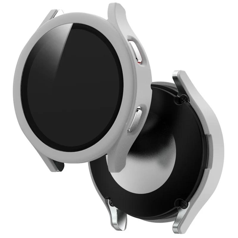 Auffallend Nett Samsung Galaxy Watch 4 (44mm) Hülle mit Displayschutz in Plastik und Gehärtetes Glas