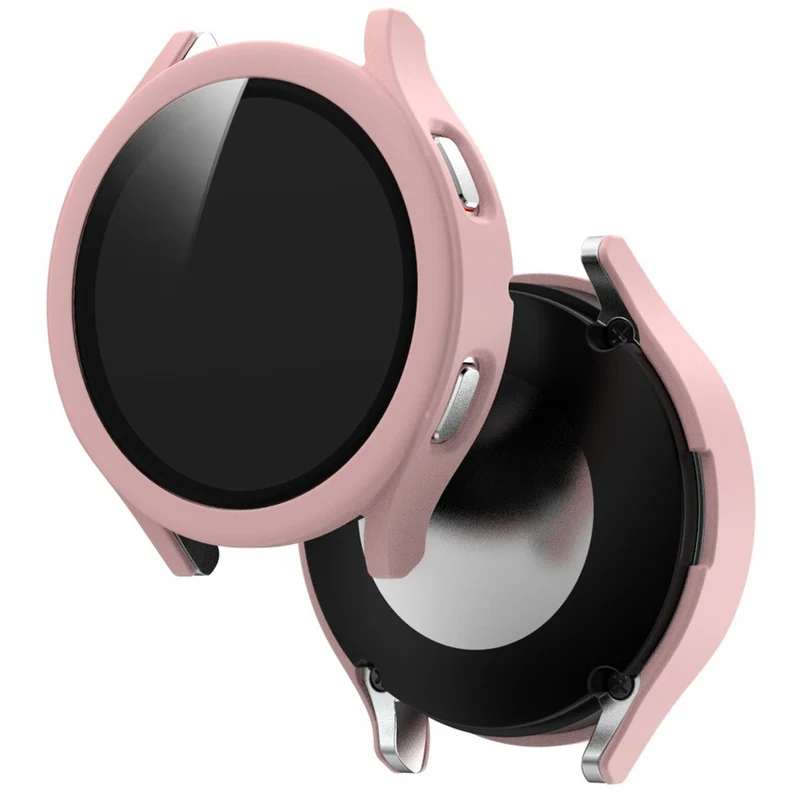 Auffallend Nett Samsung Galaxy Watch 4 (44mm) Hülle mit Displayschutz in Plastik und Gehärtetes Glas
