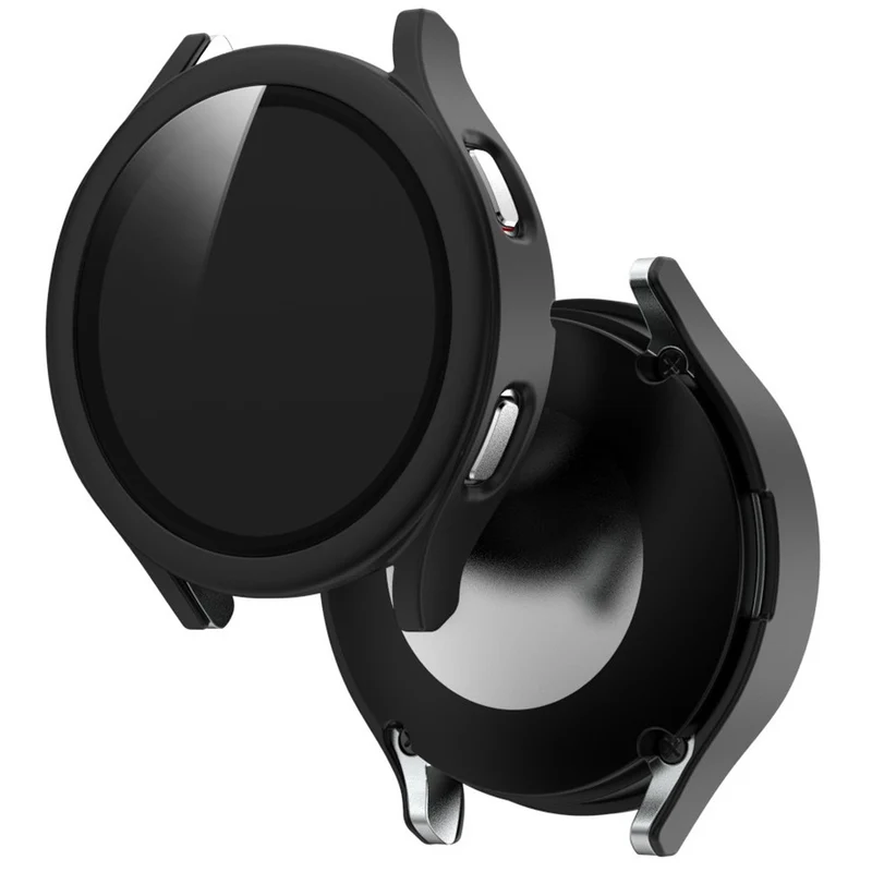 Auffallend Nett Samsung Galaxy Watch 4 (44mm) Hülle mit Displayschutz in Plastik und Gehärtetes Glas