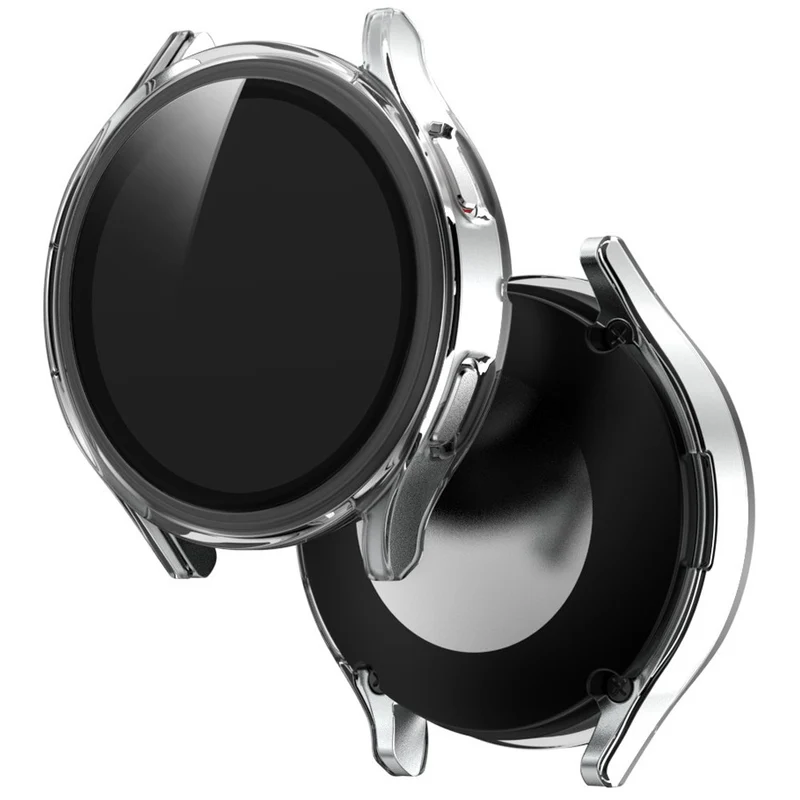 Auffallend Nett Samsung Galaxy Watch 4 (44mm) Hülle mit Displayschutz in Plastik und Gehärtetes Glas