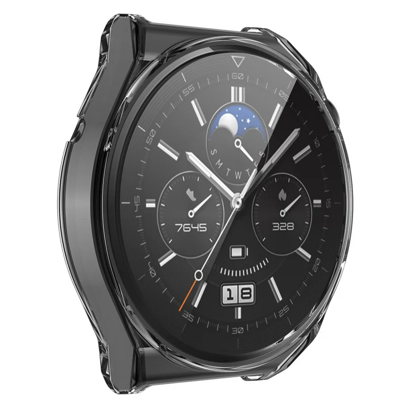 Schützend Huawei Watch GT 3 Pro 46mm Hülle mit Displayschutz in Silikon / TPU und Gehärtetes Glas