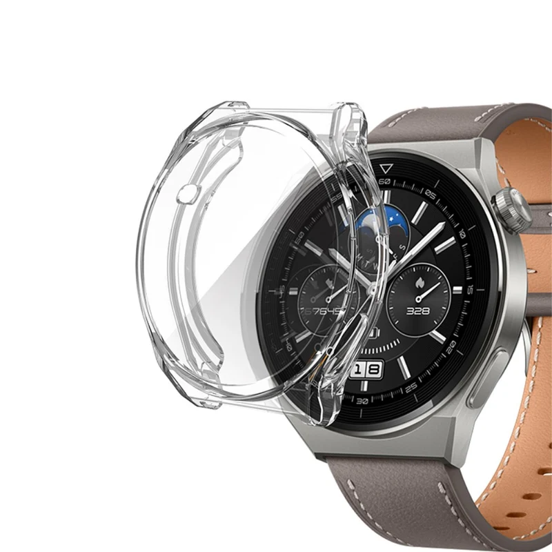 Unglaublich Modisch Huawei Watch GT 3 Pro 46mm Hülle mit Displayschutz in Silikon / TPU