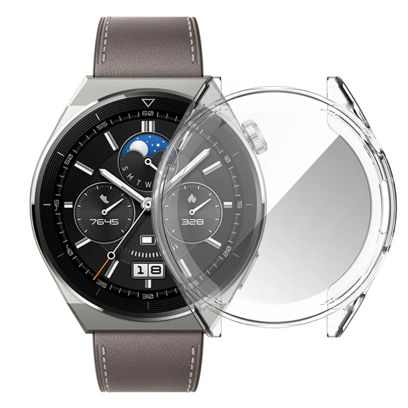 Unglaublich Modisch Huawei Watch GT 3 Pro 46mm Hülle mit Displayschutz in Silikon / TPU