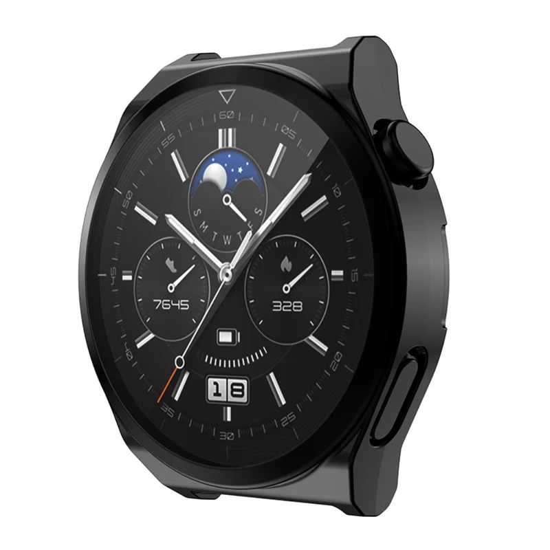 Schön Huawei Watch GT 3 Pro 46mm Hülle mit Displayschutz in Silikon / TPU