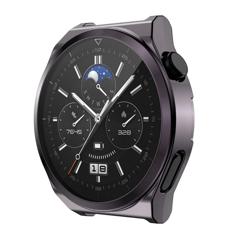 Schön Huawei Watch GT 3 Pro 46mm Hülle mit Displayschutz in Silikon / TPU