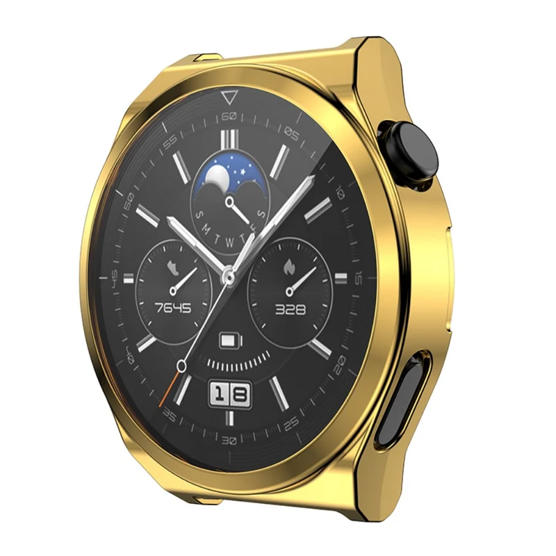 Schön Huawei Watch GT 3 Pro 46mm Hülle mit Displayschutz in Silikon / TPU