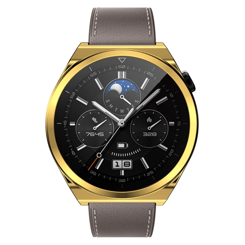 Schön Huawei Watch GT 3 Pro 46mm Hülle mit Displayschutz in Silikon / TPU