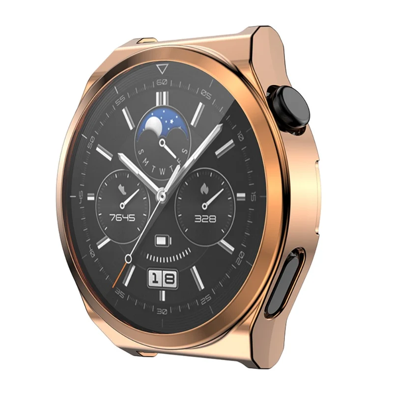Schön Huawei Watch GT 3 Pro 46mm Hülle mit Displayschutz in Silikon / TPU