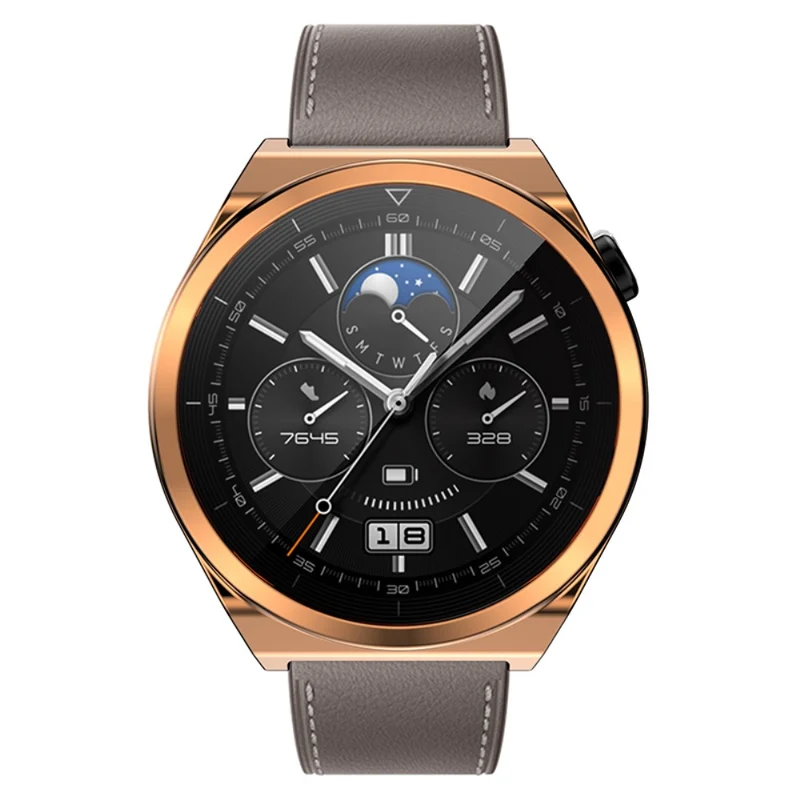 Schön Huawei Watch GT 3 Pro 46mm Hülle mit Displayschutz in Silikon / TPU