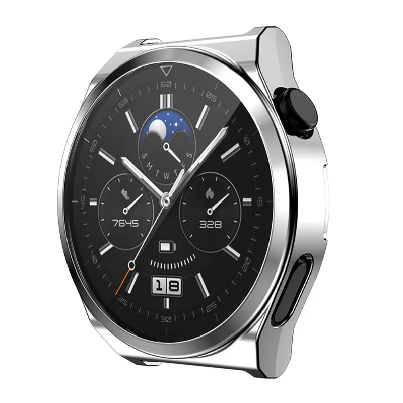 Schön Huawei Watch GT 3 Pro 46mm Hülle mit Displayschutz in Silikon / TPU