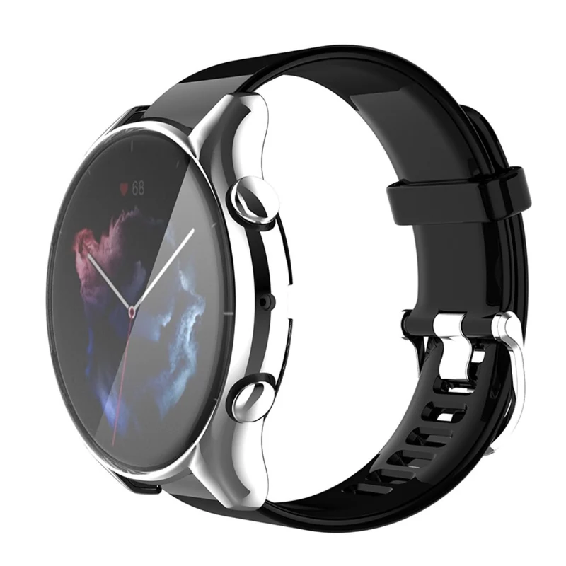 Absolut Modisch Amazfit GTR 3 / Amazfit GTR 3 Pro Universell Hülle mit Displayschutz in Silikon / TPU
