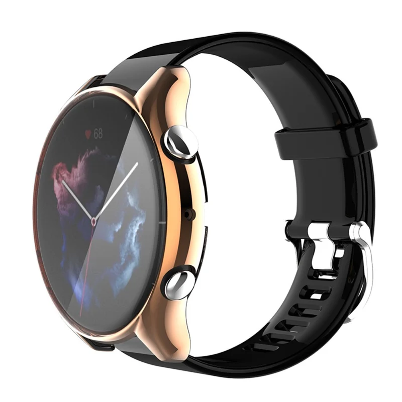 Absolut Modisch Amazfit GTR 3 / Amazfit GTR 3 Pro Universell Hülle mit Displayschutz in Silikon / TPU