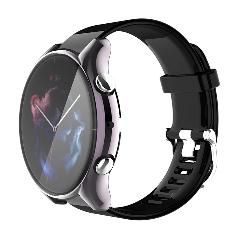 Absolut Modisch Amazfit GTR 3 / Amazfit GTR 3 Pro Universell Hülle mit Displayschutz in Silikon / TPU