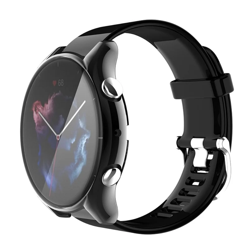 Absolut Modisch Amazfit GTR 3 / Amazfit GTR 3 Pro Universell Hülle mit Displayschutz in Silikon / TPU