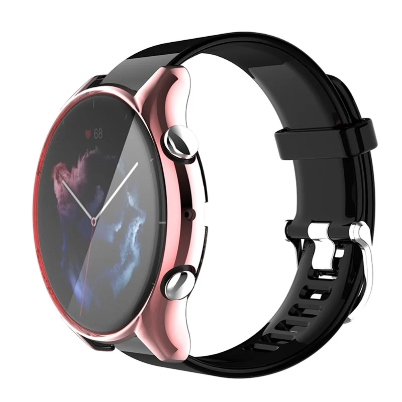 Absolut Modisch Amazfit GTR 3 / Amazfit GTR 3 Pro Universell Hülle mit Displayschutz in Silikon / TPU