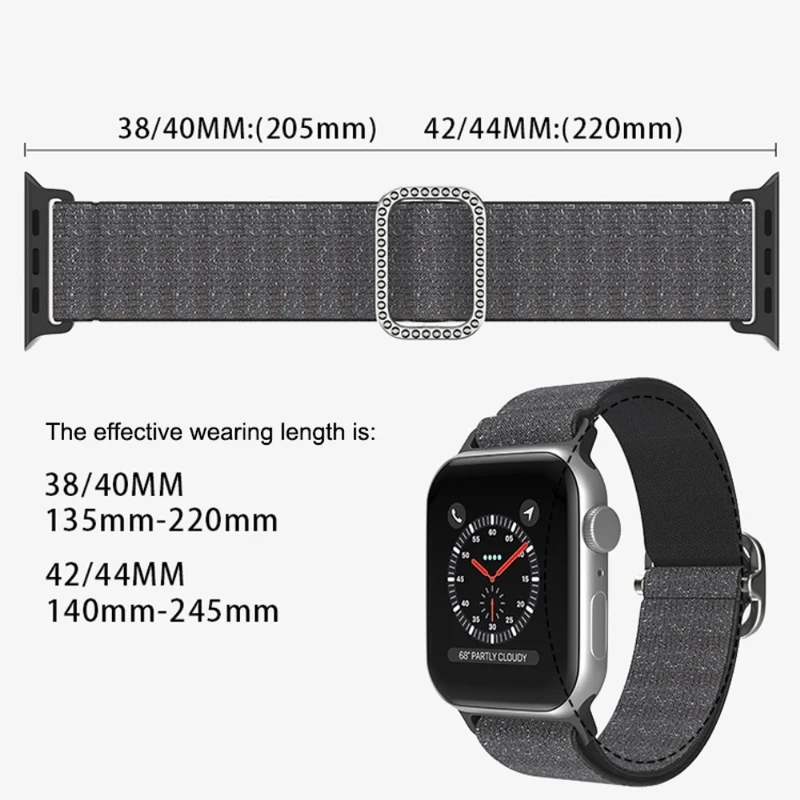 Super cool Apple Watch Series 7 41mm Textil / Nylon armband