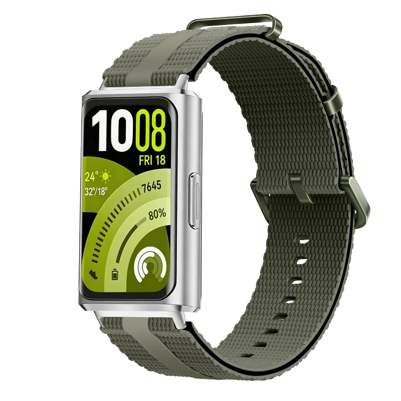 Huawei Band 11 Pro Silikon Active Armband (Armeegrün)