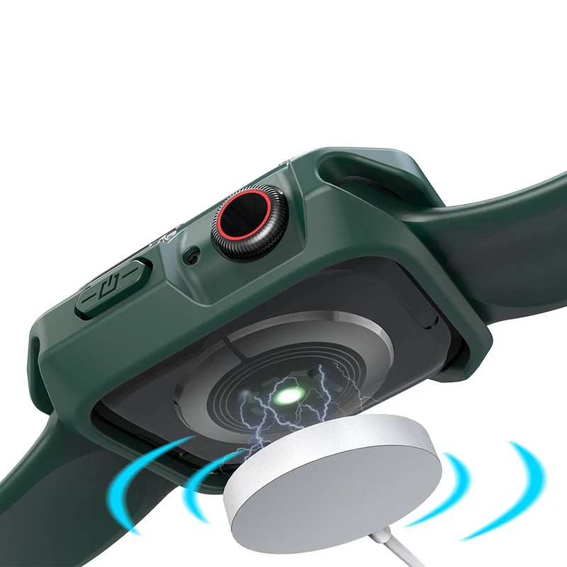 Unglaublich Stylisch Apple Watch Series 7 41mm Silikon / TPU Hülle