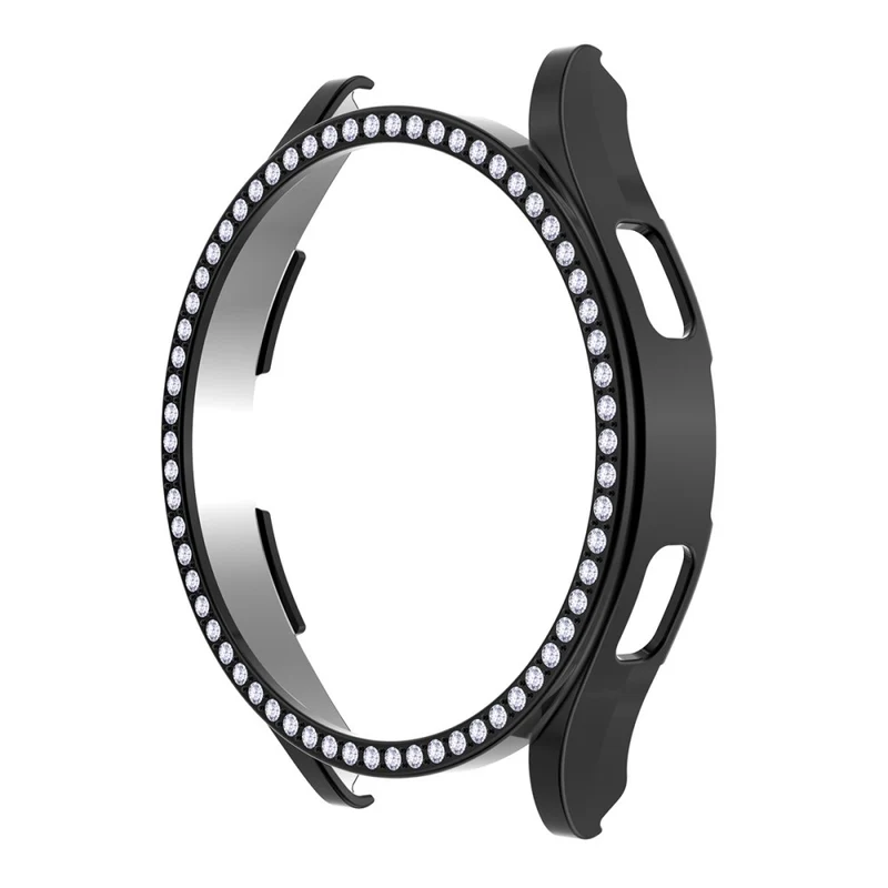 Schützend Samsung Galaxy Watch 4 (44mm) Hülle mit Displayschutz in Strass und Gehärtetes Glas